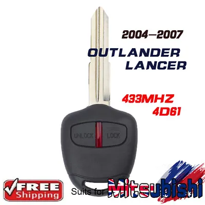 $32.21 • Buy Complete Remote Key Fob 433MHz 4D61 For Mitsubishi Outlander 2004 2005 2006 