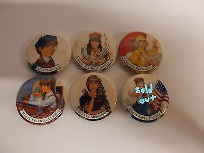 AMERICAN GIRL Great Collector Buttons / Pins X10  U PICK Before There Gone • $15