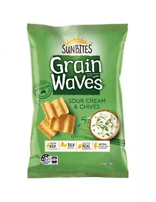 Grainwaves Sour Cream & Chives 170g • $6.95