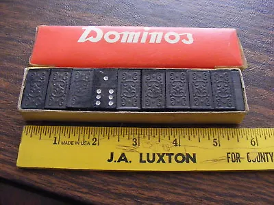 $37.79 • Buy Vintage Wood Miniature Dominoes