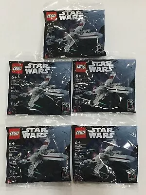 $35 • Buy LOT Of 5 LEGO 30654 Star Wars X-Wing Starfighter New Sealed Polybag Party Favor