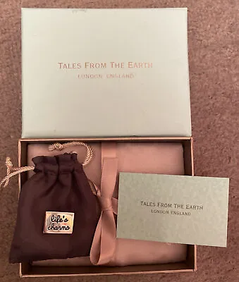 Tales From The Earth Life’s Charms 5 Sterling Silver Shapes In Pouch And Box • £30