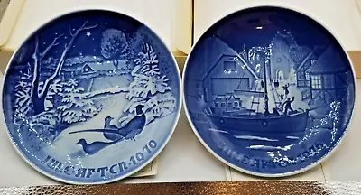 B&G BING & GRONDAHL Copenhagen 1970 & 1976 Collectors Christmas Plates • $15