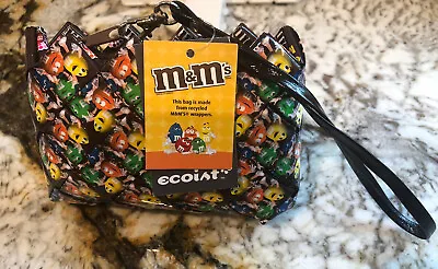 ECOIST M&Ms Woven Wrappers Zippered Wristlet Clutch Purse. NWT • $23.99