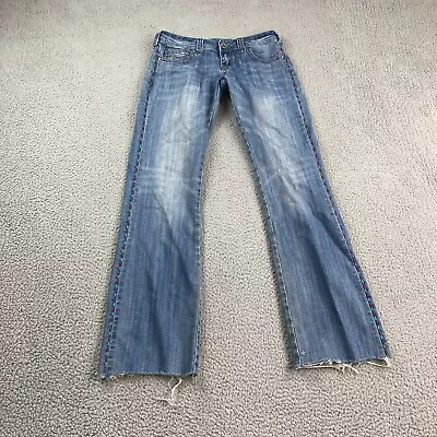 Cowgirl Tuff Co Broken Arrow Jeans Women 27x37 (meas 30x33) Bootcut Denim 103471 • $26.88