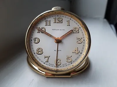 Vintage Tiffany & Co Travel 8 Days Alarm Clock Working • $280