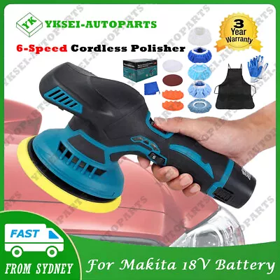 150mm 6-Speed Cordless Rotary Polisher Buffer Sander Polishing Suit Makita 18V • $74