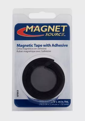 Magnet Source MAGNETIC TAPE W/ Adhesive Flexible Craft Magnet 1  X 30  L 07053 • $8.99