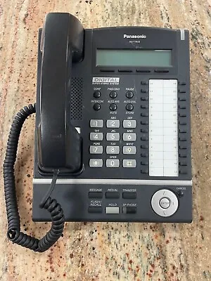 Panasonic KX-T7633 Digital Telephone Black 3-Line LCD Proprietary Phone... • $20