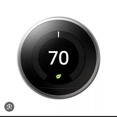 Nest 3rd Generation Learning Black Programmable Thermostat T3016US • $105