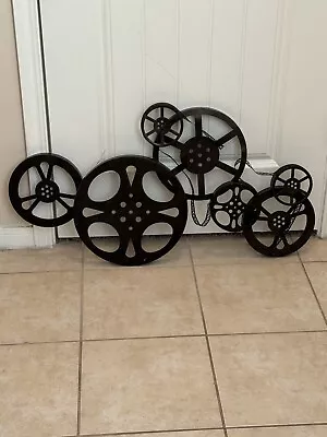 Bronze Metal Movie Reel Wall Home Theater Wall Decor • $55