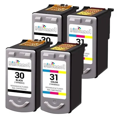 Replacement For Canon PG 30 CL 31 2-Black & 2-Color PIXMA IP MP MX Printers • $31.95