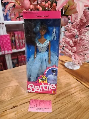 New! 1991 My First Barbie Glitter Ballerina African American! • $55