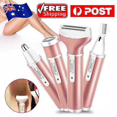 4 In 1 USB Women Electric Hair Removal Epilator Body Facial Hair Removal Shaver • $26.95