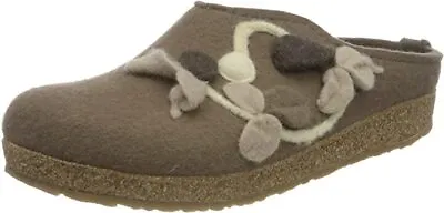 £76.90 • Buy HAFLINGER GZL Grizzly Venus Taupe Beige TAN Arch Support WOOL Slipper EU 41 42