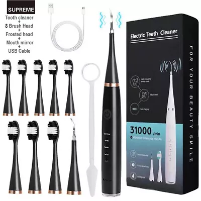 $8.62 • Buy Electric Tooth Cleaner Ultrasonic Dental Scaler Teeth Whitening Calculus Remover