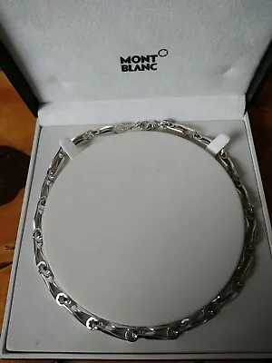  Montblanc Jewelery Profile Collection Wave Necklace 36598 • $500