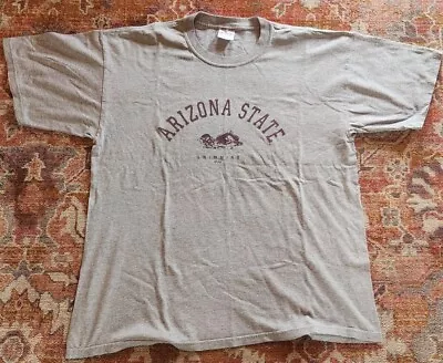 ASU Arizona State University Vintage Gray T-shirt Size XL Swimming  • $15