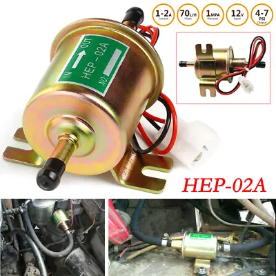 12V 4-7PSI Electric Fuel Pump Diesel Inline 12S Carburetor HEP-02A Gas Universal • $14.69