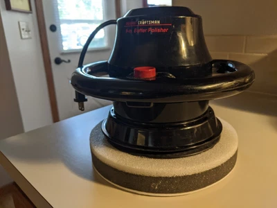 $25 • Buy Craftsman 9 Auto Buffer/Polisher Original Box Manual Plus 4 Bonnets (1 New)