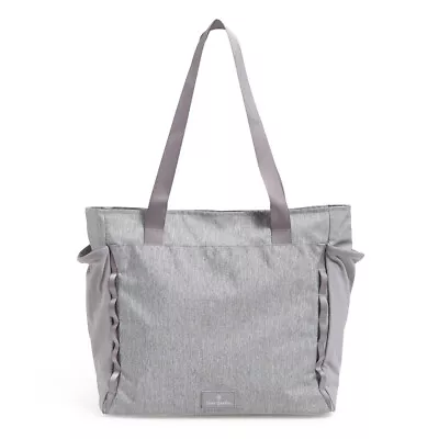 Heather Gray Large GYM BAG Sport Tote Vera Bradley Reactive NEW • $84