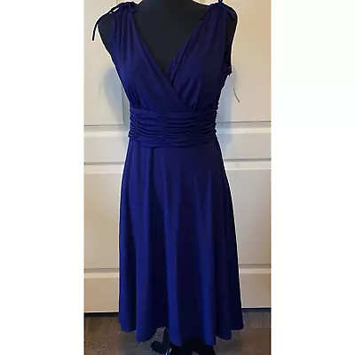 NWT Women’s Purple AA Studio AA Gather Waist Sleeveless Dress Size 10 Petite  • $10.50