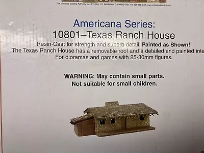 28mm Wargames Terrain Miniature Building Authority MBA 10801 Texas Ranch House • $90