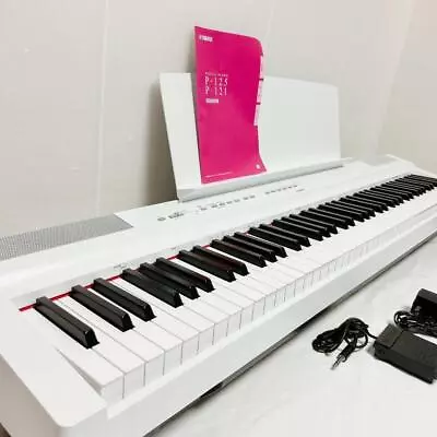 [Good Condition] YAMAHA Yamaha Electronic Piano P-125 WH Keyboard • £541.29