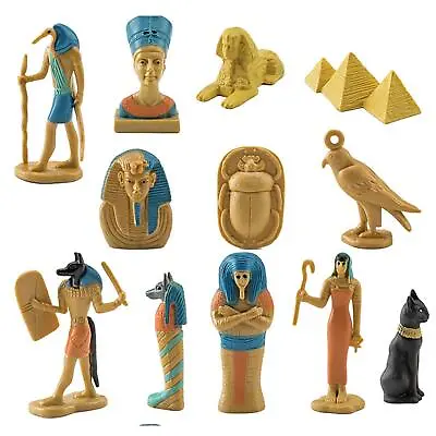 £11.15 • Buy 12Pcs Ancient Egypt Figures Early Educational Toy Small Statues Novelty