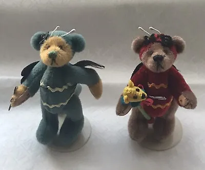 Little Gem Miniature Bears ~ Dragonfly & Firefly ~ Designed By Sally Lambert • £60