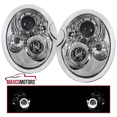 Projector Headlights Fits 2002-2006 Mini Cooper S LED Halo Lamps Pair 02-06 • $207.49