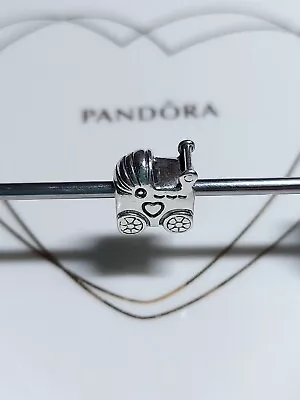 Genuine Pandora Silver 👼 Cute Pram/Pushchair Charm S925 ALE • £10