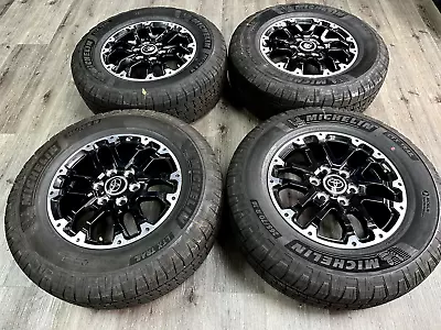 2022 Toyota TRD Tundra Black Rims Oem 6x5.5 Wheels Michelin Tires 265/70R18 • $1350