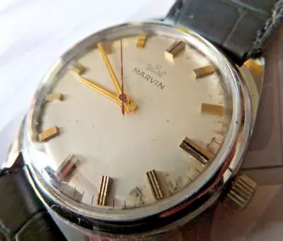 Fine Late 1950's Marvin Swiss Made Gentleman's Manual Winding Watch • $98.36