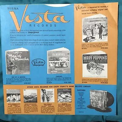 Buena Vista Records LP - Company Color Inner Sleeve 1967 - No Seam Splits • $4.99