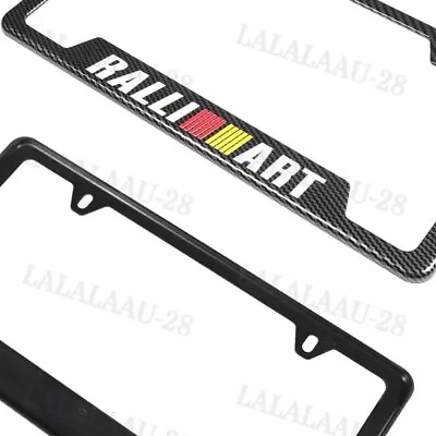 New MITSUBISHI RALLIART Carbon Fiber Look ABS License Plate Frame X1 • $9.79