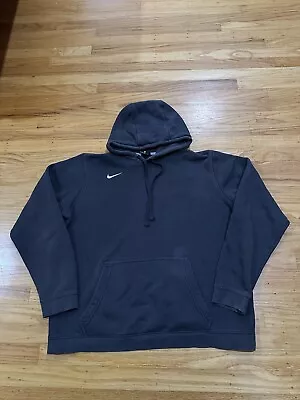 Nike Sweatshirt Hoodie Adult Large Gray Mini Swoosh Check Essential Y2K • $14.95