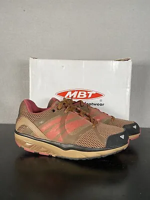 Women's MBT Leasha Trail 5 Olive Night Size 10-10.5 Brown/Pink In Box • $47.99