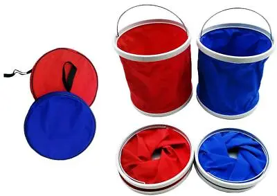 11L Folding Collapsible Portable Camping Fishing Festival Bucket  FREE ZIP BAG • £6