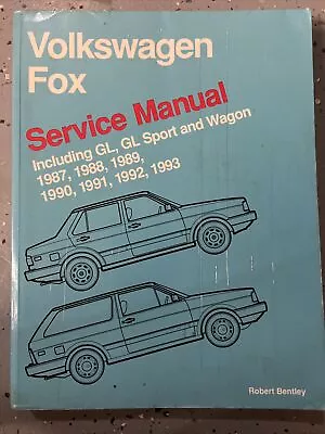 Volkswagen VW Fox 1987-1993 Tune-up Shop Repair Service Manual Book Bentley 1992 • $21.50