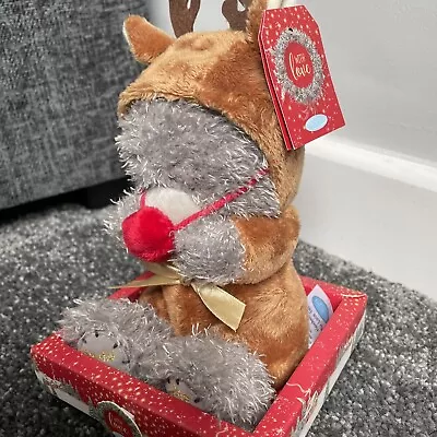 Me To You With Love 8” Christmas Rednose Reindeer Tatty Bear Special Edition New • £10.99