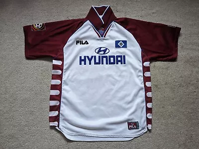 VINTAGE HAMBURG SV SHIRT 1999/2000 FILA  HAMBURGER SV JERSEY M (fits Like XL)  • £90