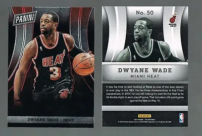 DWAYNE WADE #50 Heat 2013/14 2014 Panini National VIP Party Gold Packs 200 Made  • $4.99