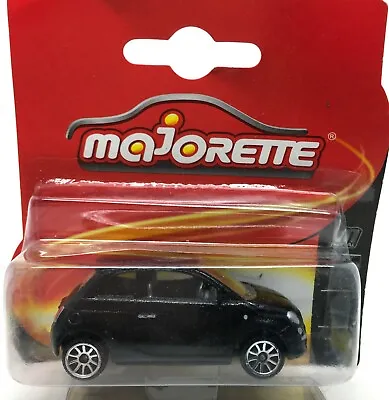 Majorette Fiat 500 Metallic Black 1:55 (3 Inches) 286C In Short Package • $14.47