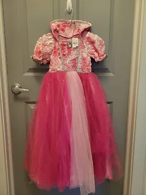Pink Rosette Princess Costume Girls Size 6-8 Years Puffy Tulle Ball Gown Girls • $17.95