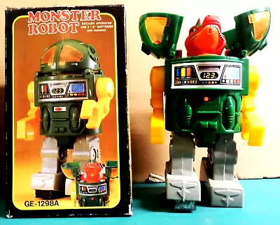 MONSTER ROBOT Battery Operated ALPS Toy Horikawa Japan With Box Vintage WORKS • $89