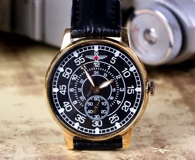 $89.99 • Buy Soviet Watch Laco Watch Pobeda ZIM Pilot Watch Military Rare USSR Watch.