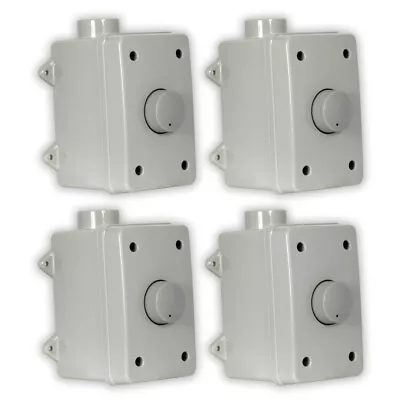 $144.99 • Buy Theater Solutions OVCDG Outdoor Volume Controls Gray Weatherproof 4 Piece Set