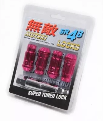 Muteki SR48 Lock Set (12x1.25 Set/4 Pink)  32901K • $46