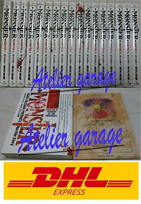 USED Monster Vol.1-18 + Nameless Monster 19 Set Japanese Manga Urasawa Naoki  • $84